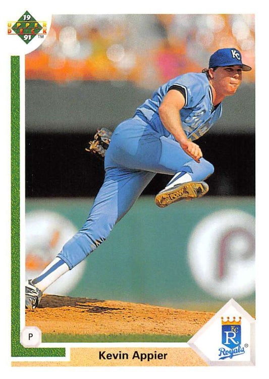 1991 Upper Deck Baseball #566 Kevin Appier  Kansas City Royals  Image 1