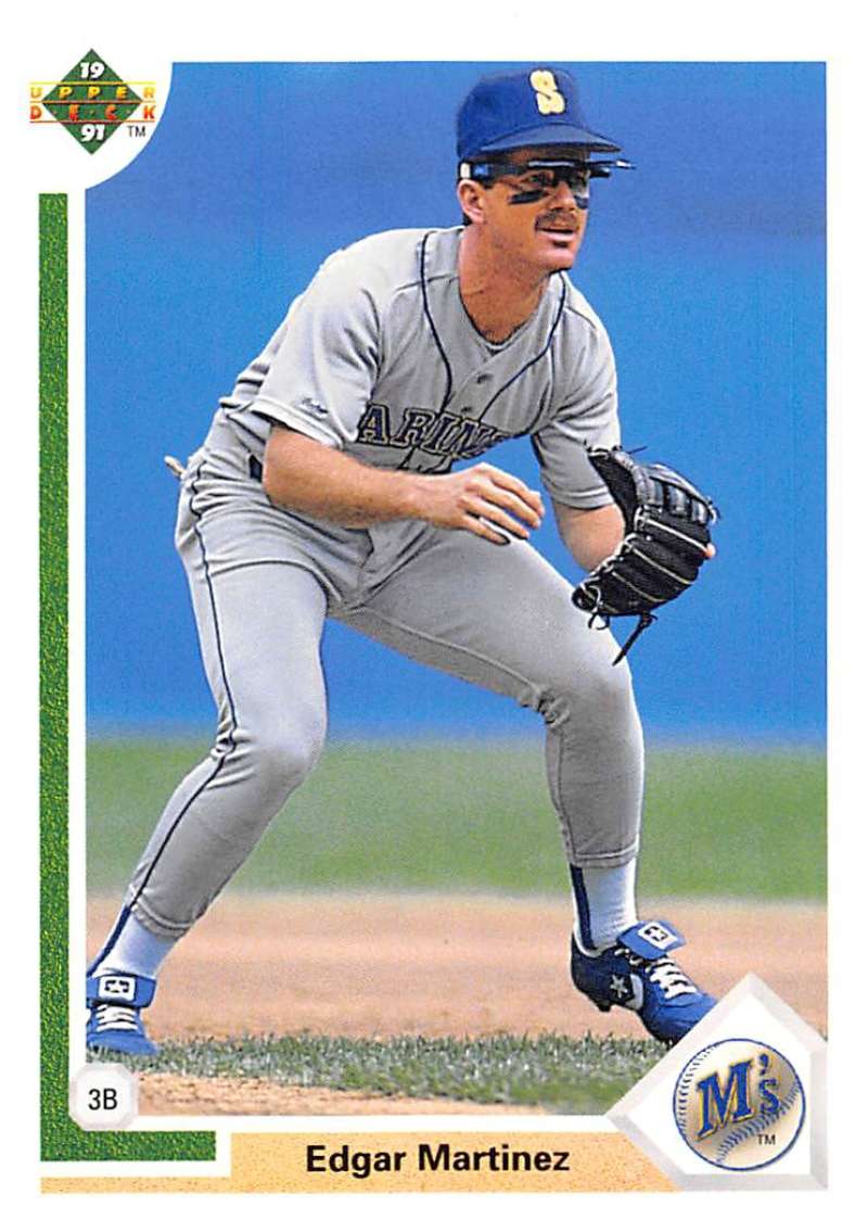 1991 Upper Deck Baseball #574 Edgar Martinez Seattle Mariners Image 1