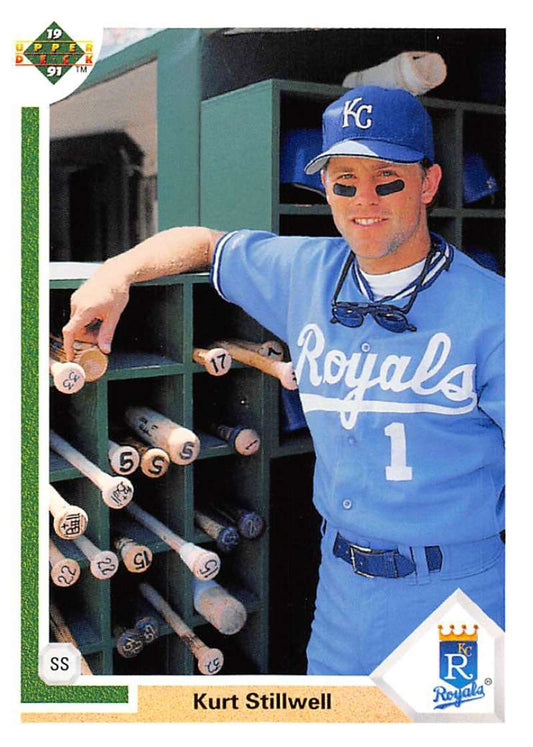1991 Upper Deck Baseball #587 Kurt Stillwell  Kansas City Royals  Image 1