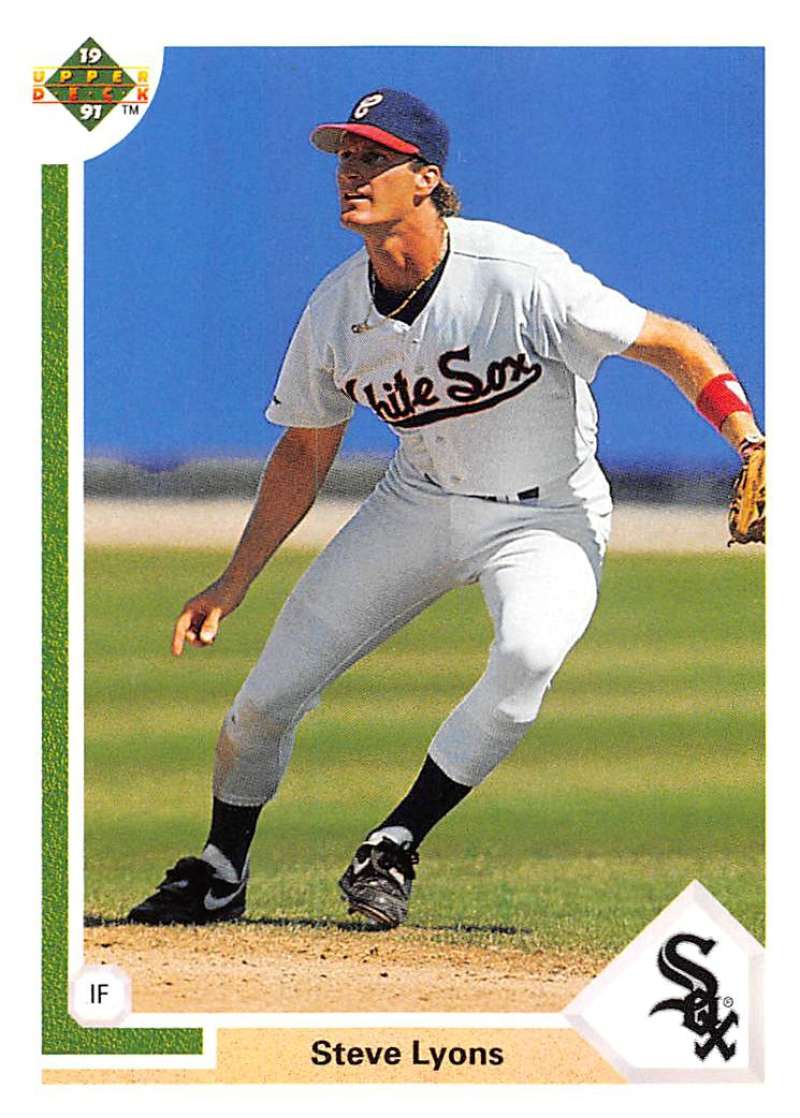 1991 Upper Deck Baseball #601 Steve Lyons Chicago White Sox Image 1