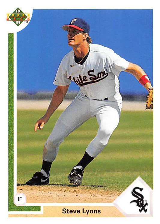 1991 Upper Deck Baseball #601 Steve Lyons  Chicago White Sox  Image 1