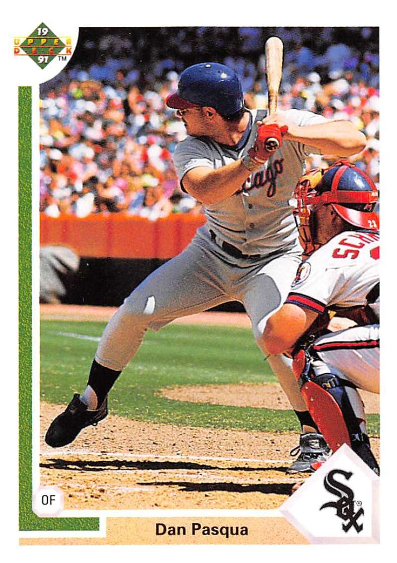 1991 Upper Deck Baseball #605 Dan Pasqua Chicago White Sox Image 1