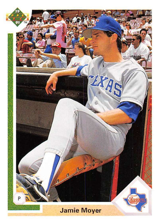 1991 Upper Deck Baseball #610 Jamie Moyer  Texas Rangers  Image 1