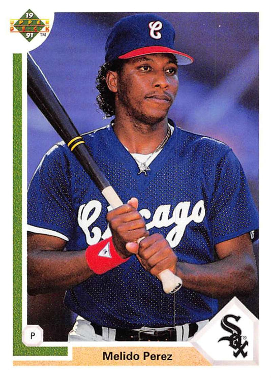 1991 Upper Deck Baseball #623 Melido Perez  Chicago White Sox  Image 1