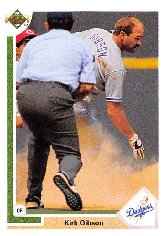 1991 Upper Deck Baseball #634 Kirk Gibson  Los Angeles Dodgers  Image 1