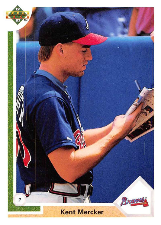1991 Upper Deck Baseball #642 Kent Mercker  Atlanta Braves  Image 1
