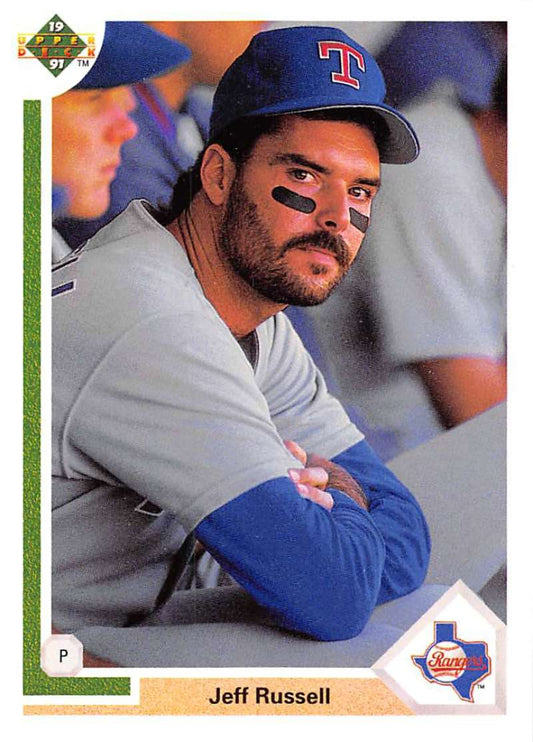 1991 Upper Deck Baseball #648 Jeff Russell  Texas Rangers  Image 1
