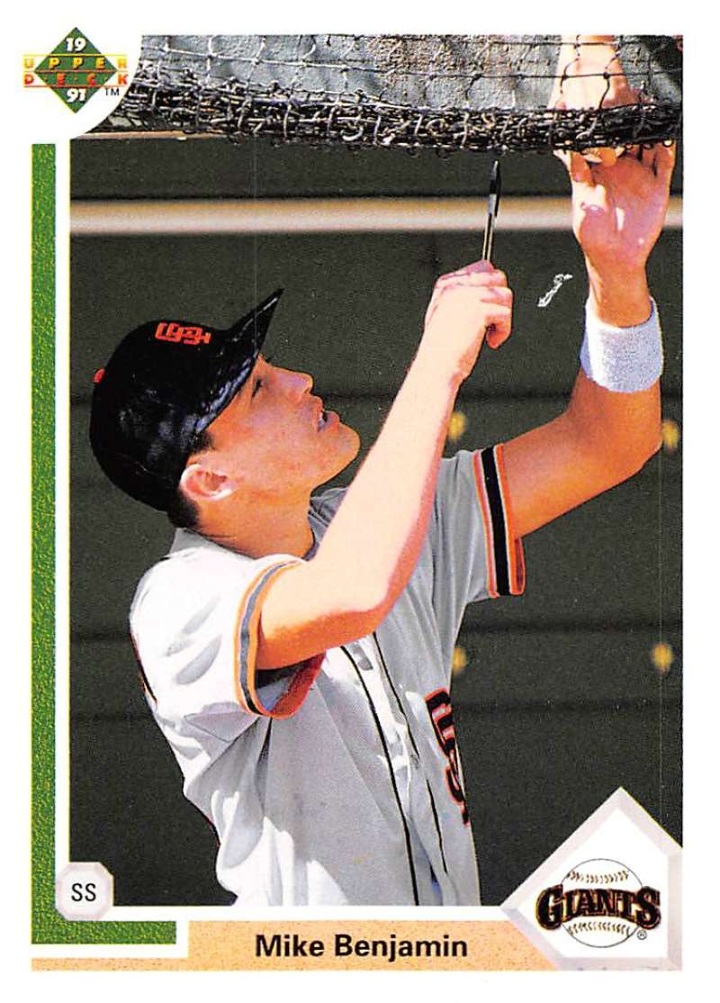 1991 Upper Deck Baseball #651 Mike Benjamin San Francisco Giants Image 1