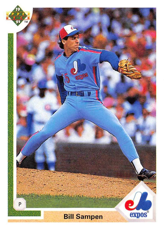 1991 Upper Deck Baseball #661 Bill Sampen  Montreal Expos  Image 1