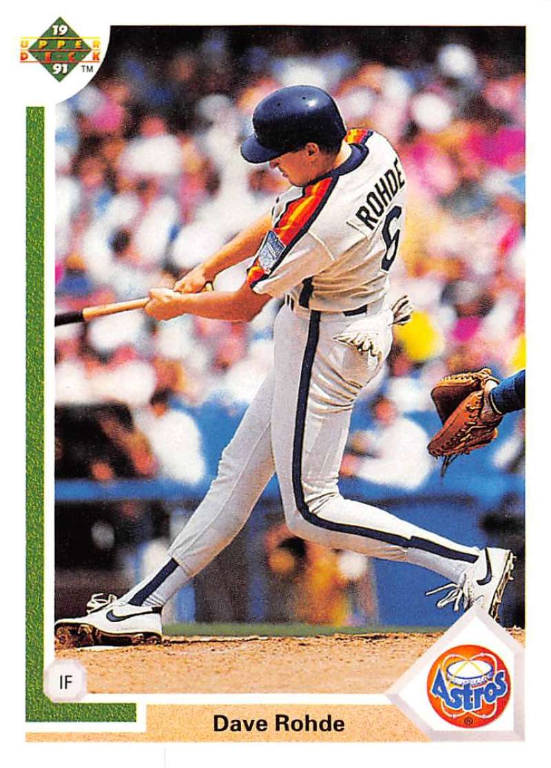 1991 Upper Deck Baseball #662 Dave Rohde Houston Astros Image 1