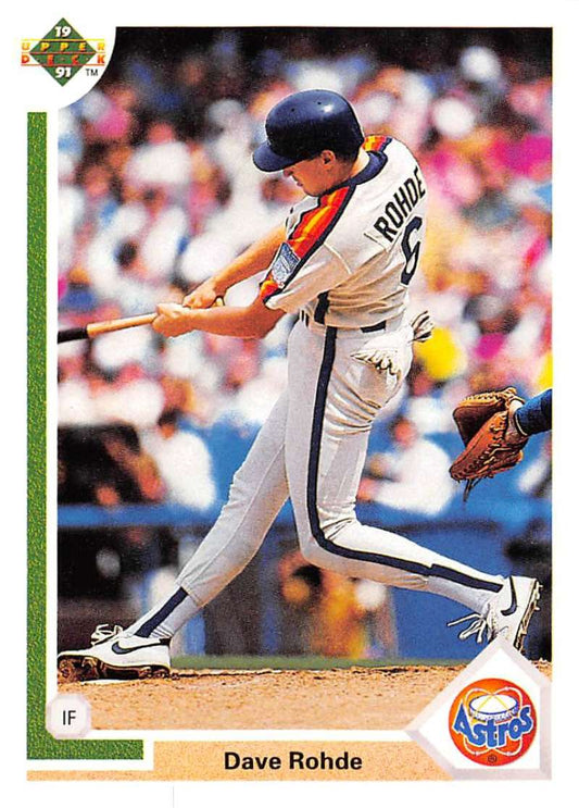 1991 Upper Deck Baseball #662 Dave Rohde  Houston Astros  Image 1