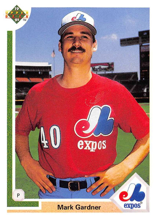 1991 Upper Deck Baseball #663 Mark Gardner  Montreal Expos  Image 1