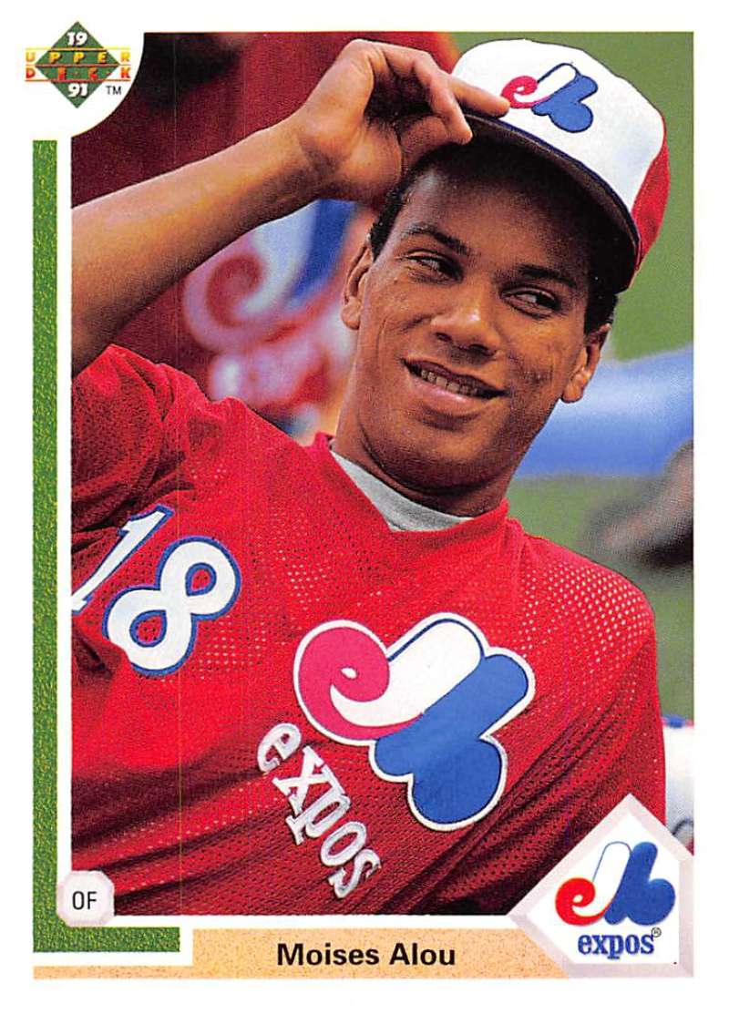 1991 Upper Deck Baseball #665 Moises Alou Montreal Expos Image 1