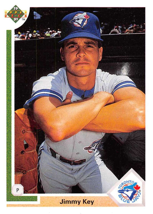 1991 Upper Deck Baseball #667 Jimmy Key  Toronto Blue Jays  Image 1