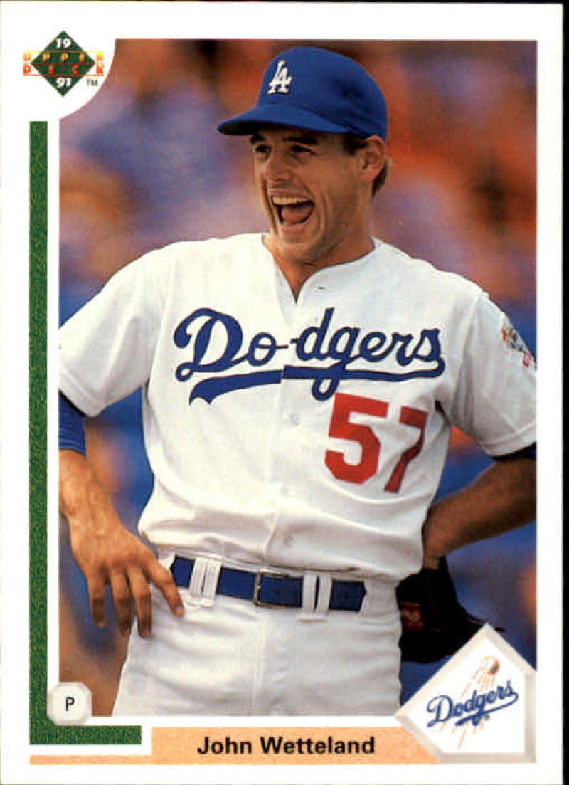 1991 Upper Deck Baseball #668 John Wetteland Los Angeles Dodgers Image 1