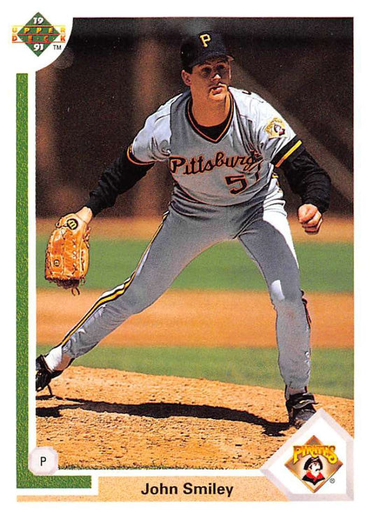 1991 Upper Deck Baseball #669 John Smiley  Pittsburgh Pirates  Image 1