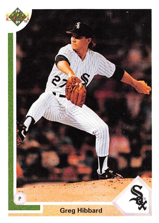 1991 Upper Deck Baseball #679 Greg Hibbard  Chicago White Sox  Image 1