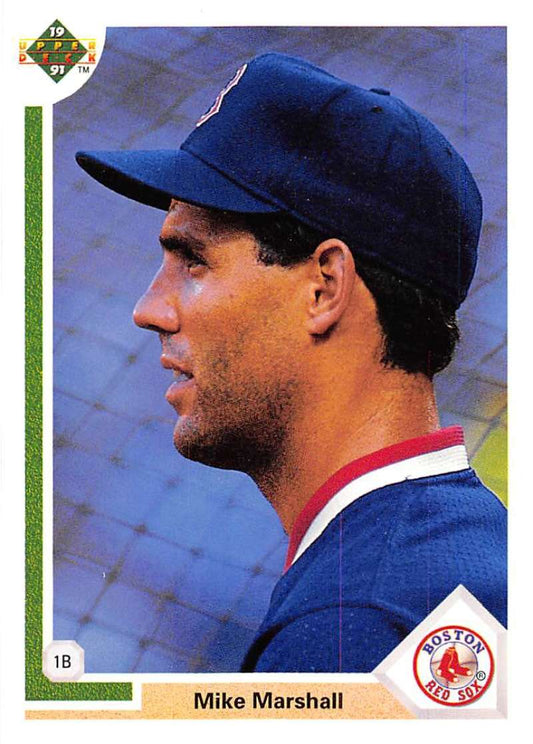1991 Upper Deck Baseball #681 Mike Marshall  Boston Red Sox  Image 1