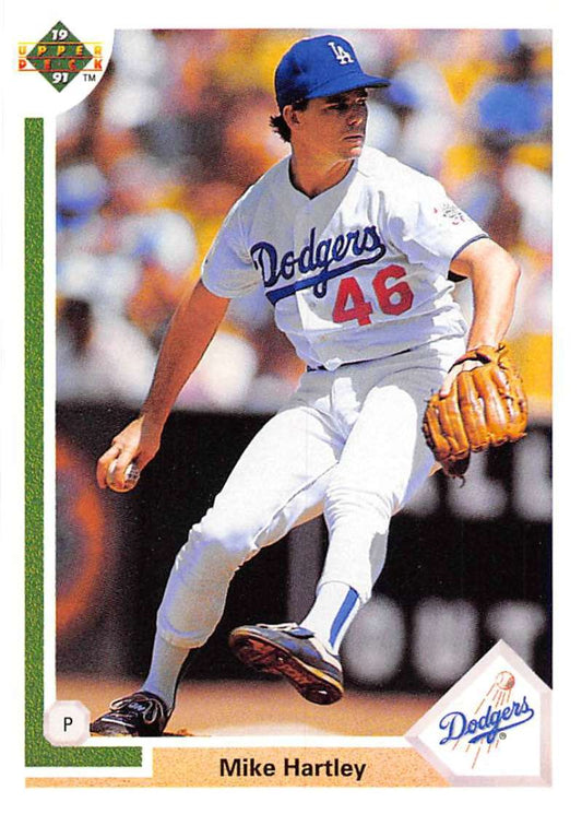 1991 Upper Deck Baseball #686 Mike Hartley  Los Angeles Dodgers  Image 1