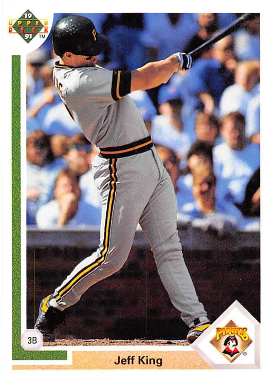 1991 Upper Deck Baseball #687 Jeff King  Pittsburgh Pirates  Image 1