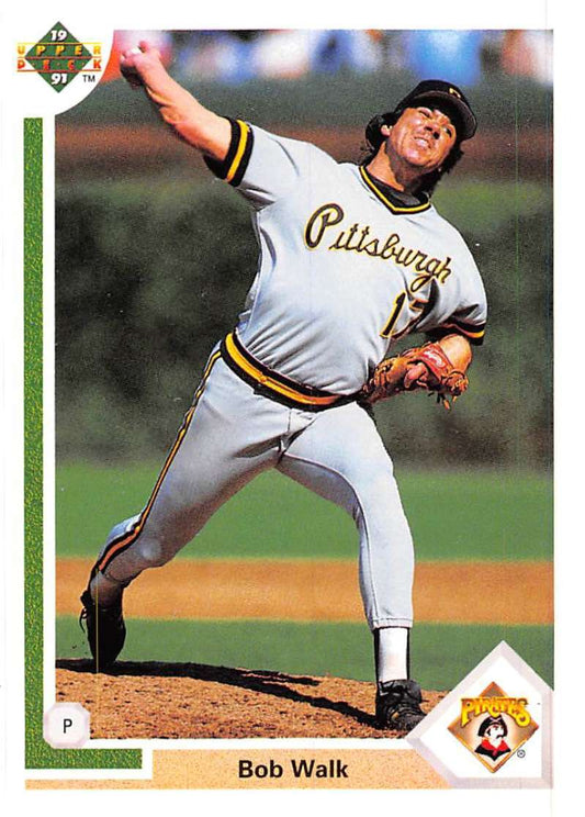 1991 Upper Deck Baseball #689 Bob Walk  Pittsburgh Pirates  Image 1
