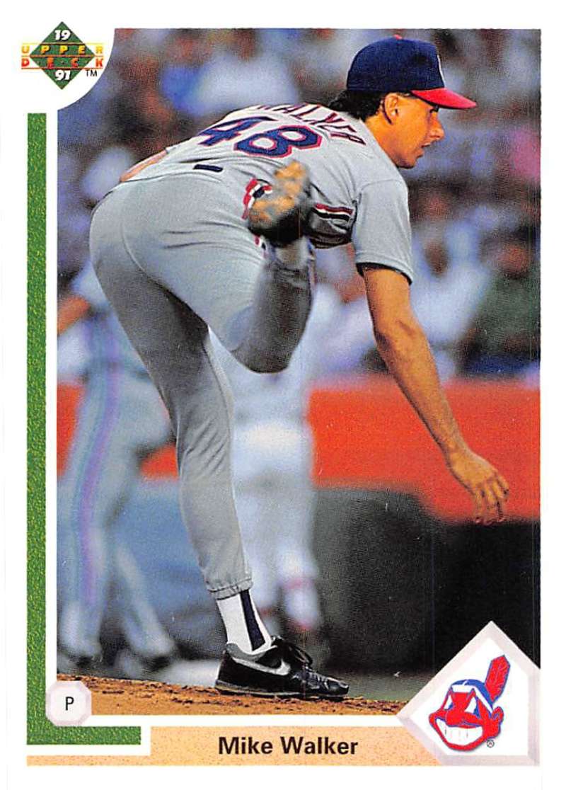 1991 Upper Deck Baseball #694 Mike Walker Cleveland Indians Image 1