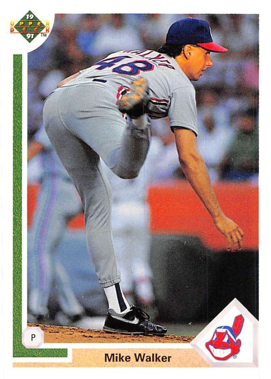 1991 Upper Deck Baseball #694 Mike Walker  Cleveland Indians  Image 1