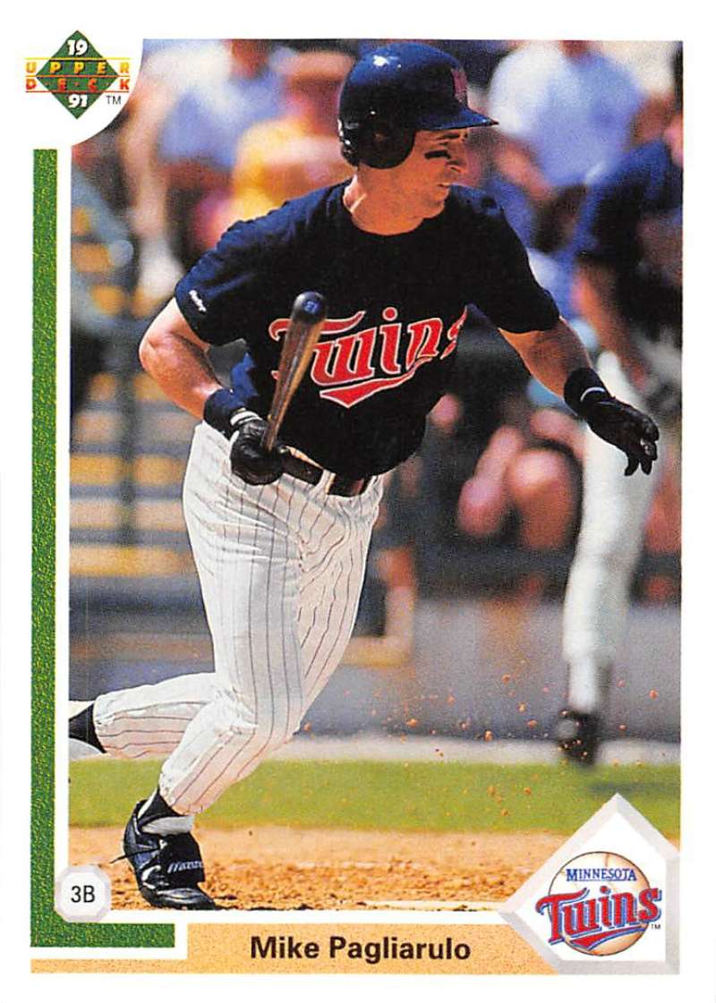 1991 Upper Deck Baseball #709 Mike Pagliarulo Minnesota Twins Image 1