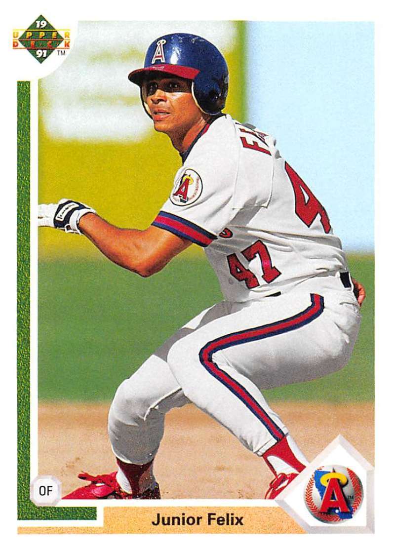 1991 Upper Deck Baseball #711 Junior Felix California Angels Image 1