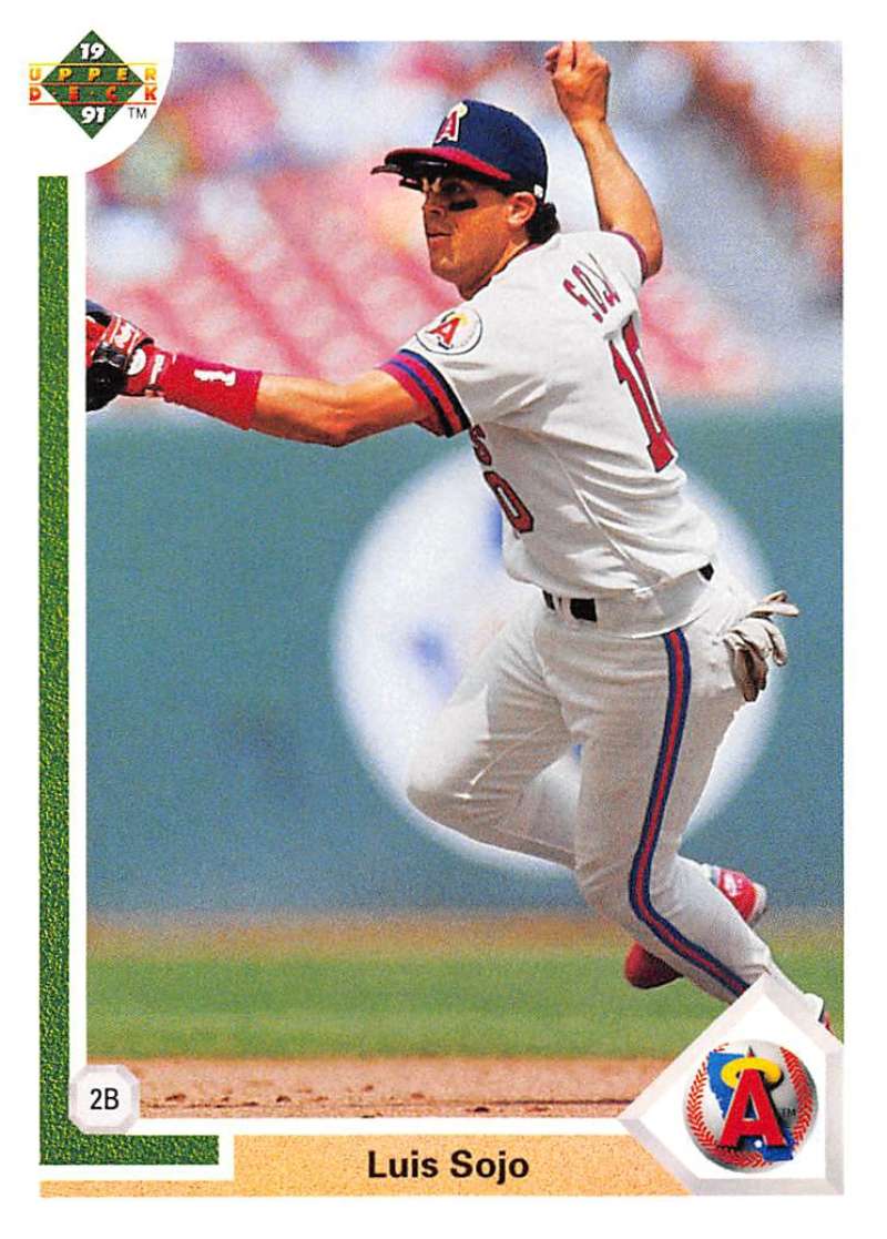 1991 Upper Deck Baseball #714 Luis Sojo California Angels Image 1