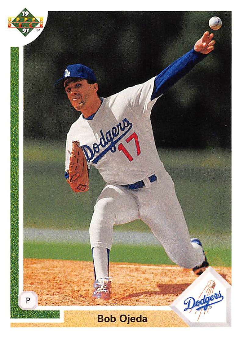 1991 Upper Deck Baseball #715 Bob Ojeda Los Angeles Dodgers Image 1