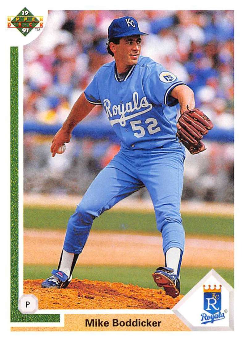 1991 Upper Deck Baseball #719 Mike Boddicker Kansas City Royals Image 1
