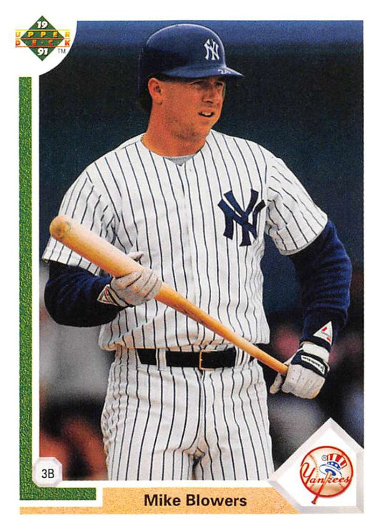 1991 Upper Deck Baseball #730 Mike Blowers  New York Yankees  Image 1
