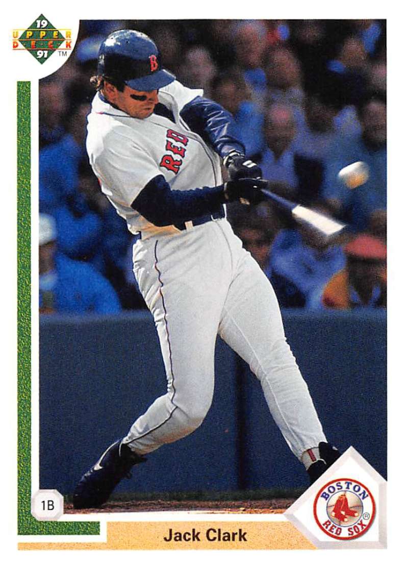 1991 Upper Deck Baseball #735 Jack Clark Boston Red Sox Image 1