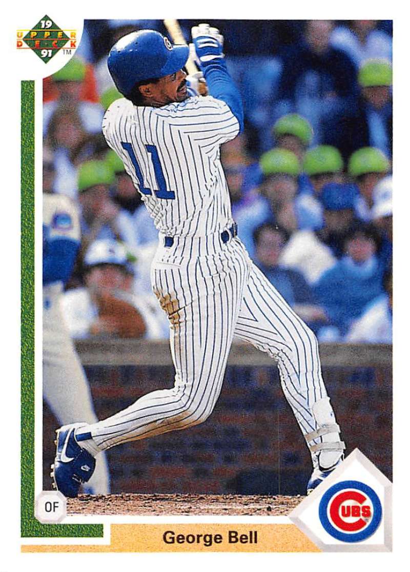 1991 Upper Deck Baseball #742 George Bell Chicago Cubs Image 1