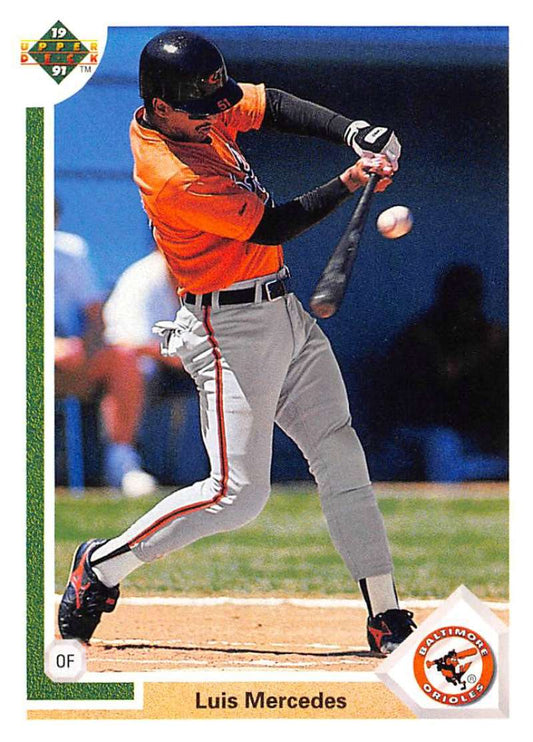 1991 Upper Deck Baseball #745 Luis Mercedes  RC Rookie Baltimore Orioles  Image 1