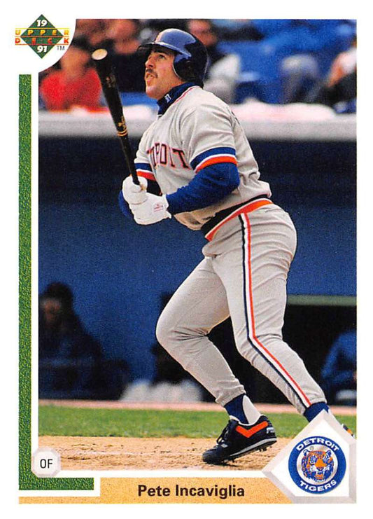 1991 Upper Deck Baseball #747 Pete Incaviglia  Detroit Tigers  Image 1