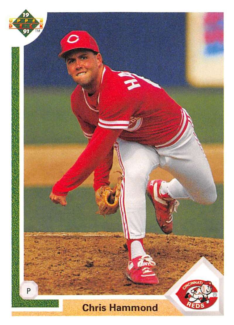 1991 Upper Deck Baseball #748 Chris Hammond Cincinnati Reds Image 1