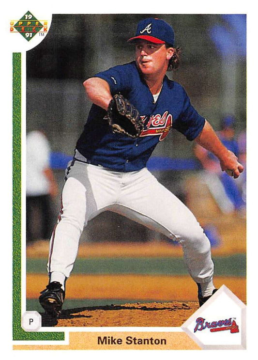 1991 Upper Deck Baseball #749 Mike Stanton  Atlanta Braves  Image 1