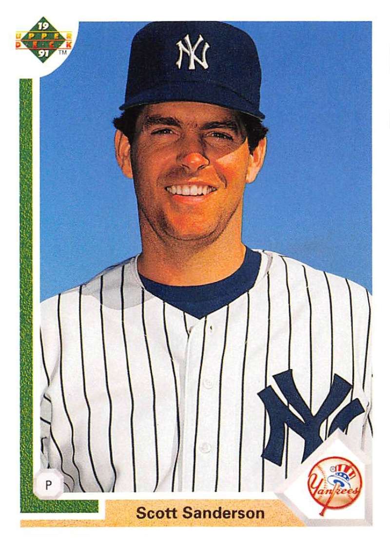 1991 Upper Deck Baseball #750 Scott Sanderson New York Yankees Image 1