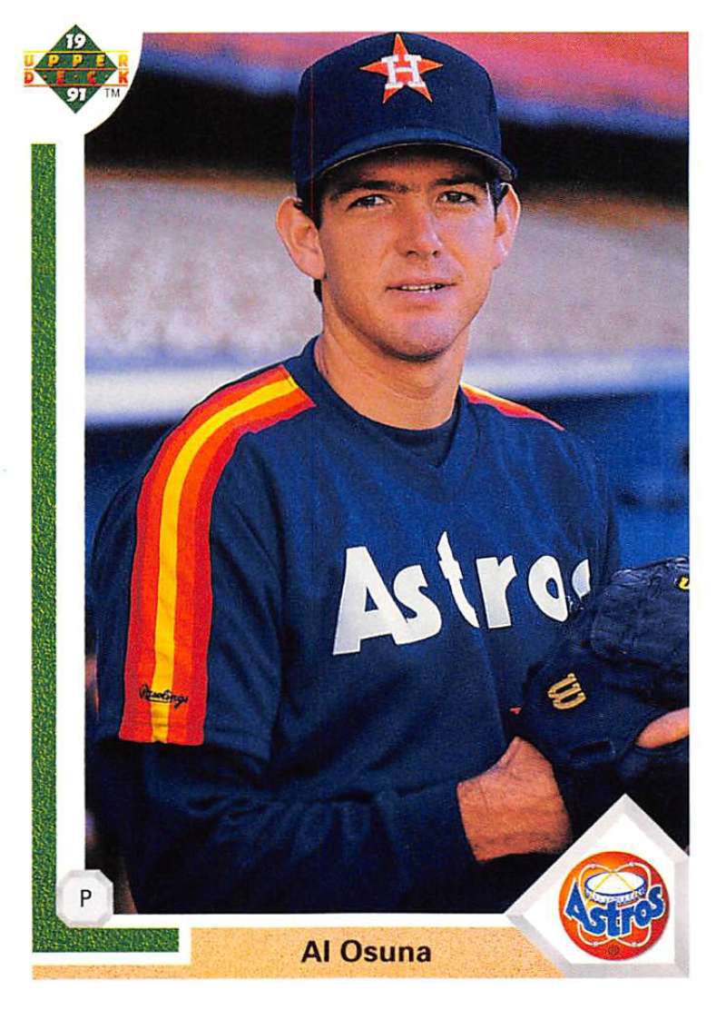 1991 Upper Deck Baseball #752 Al Osuna RC Rookie Houston Astros Image 1