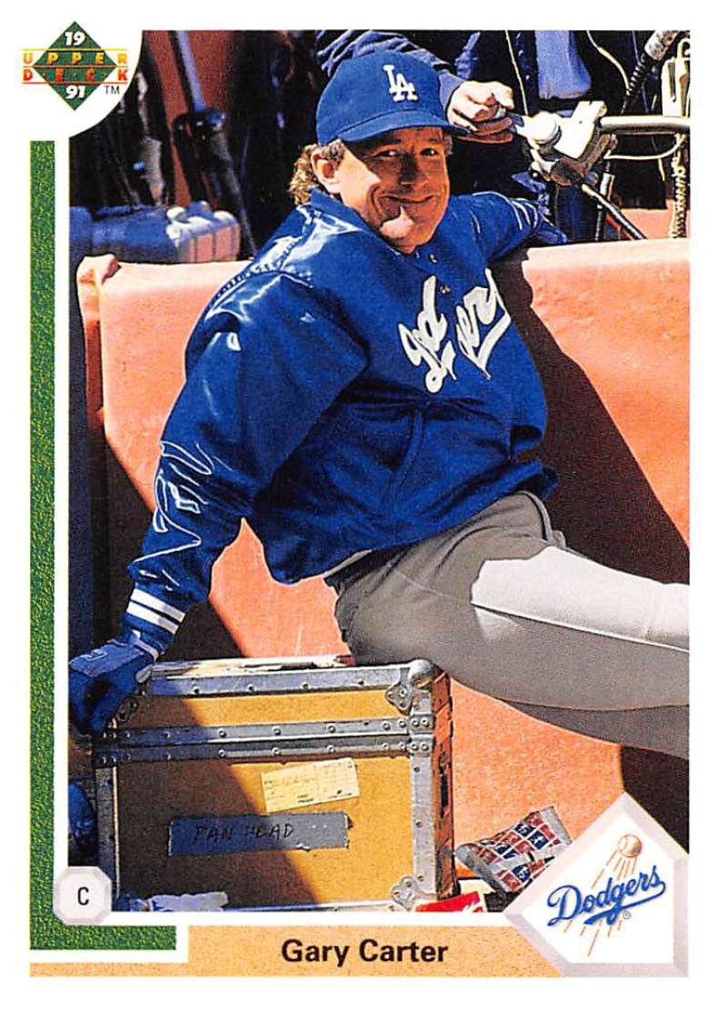 1991 Upper Deck Baseball #758 Gary Carter Los Angeles Dodgers Image 1