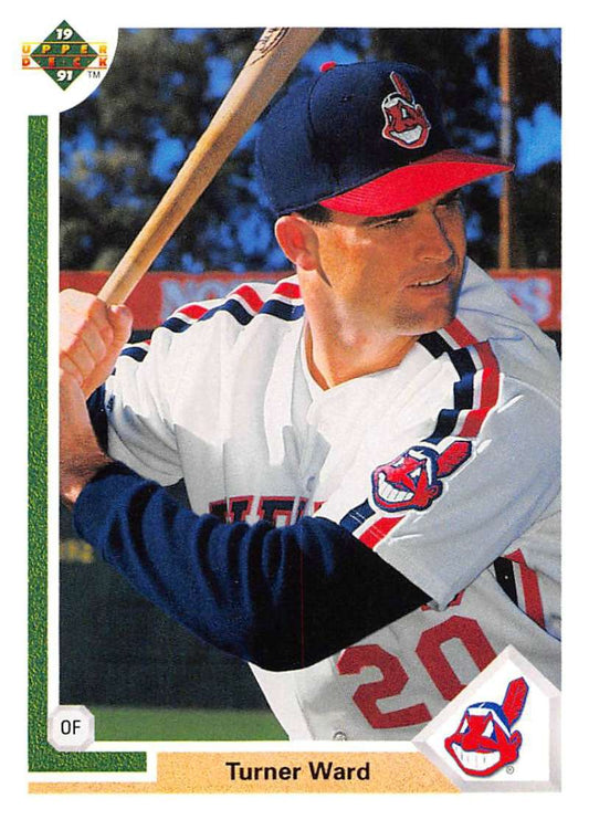 1991 Upper Deck Baseball #762 Turner Ward  RC Rookie Cleveland Indians  Image 1