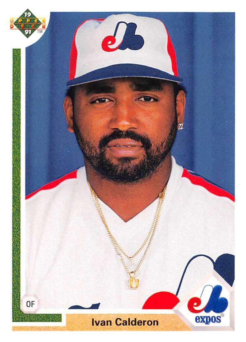 1991 Upper Deck Baseball #786 Ivan Calderon Montreal Expos Image 1