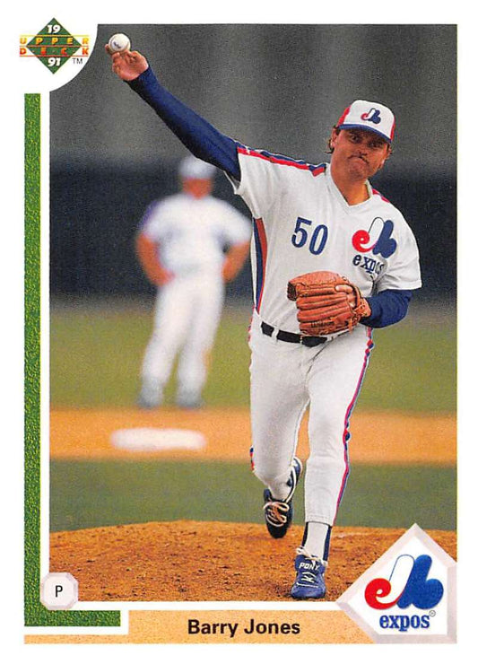 1991 Upper Deck Baseball #789 Barry Jones  Montreal Expos  Image 1