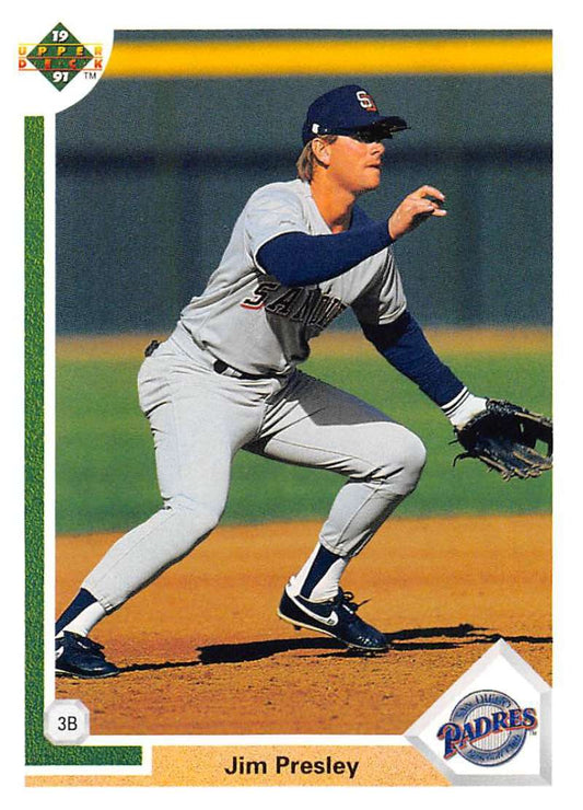 1991 Upper Deck Baseball #791 Jim Presley  San Diego Padres  Image 1