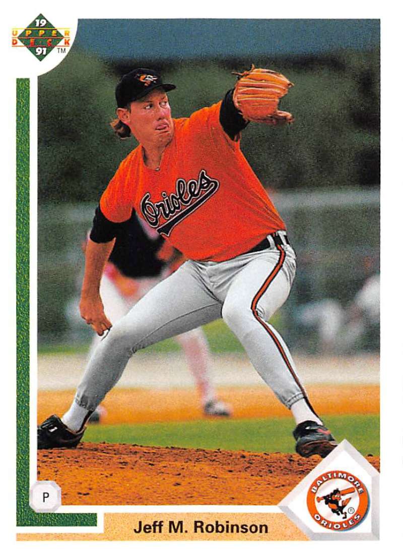 1991 Upper Deck Baseball #796 Jeff Robinson Baltimore Orioles Image 1