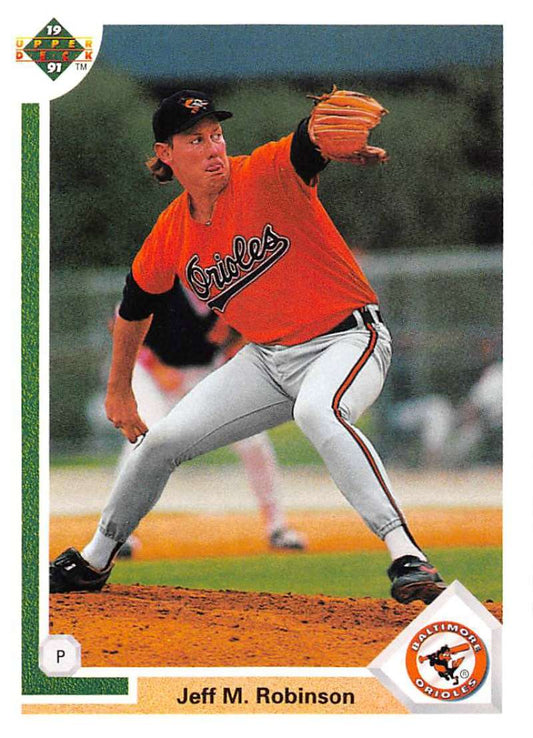 1991 Upper Deck Baseball #796 Jeff Robinson  Baltimore Orioles  Image 1