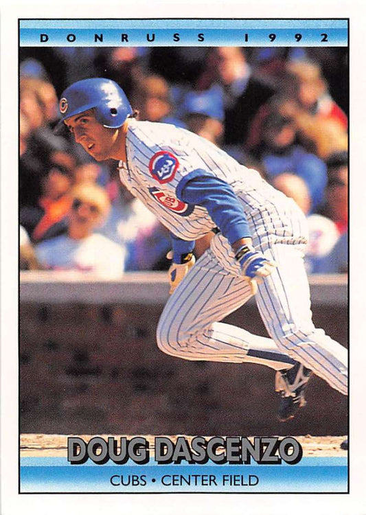 1992 Donruss Baseball #38 Doug Dascenzo  Chicago Cubs  Image 1
