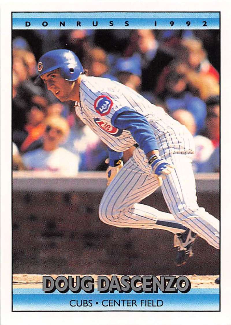 1992 Donruss Baseball #38 Doug Dascenzo Chicago Cubs Image 1